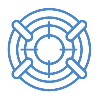 Mission Icon, blue