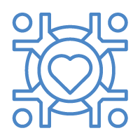 Values Icon, blue